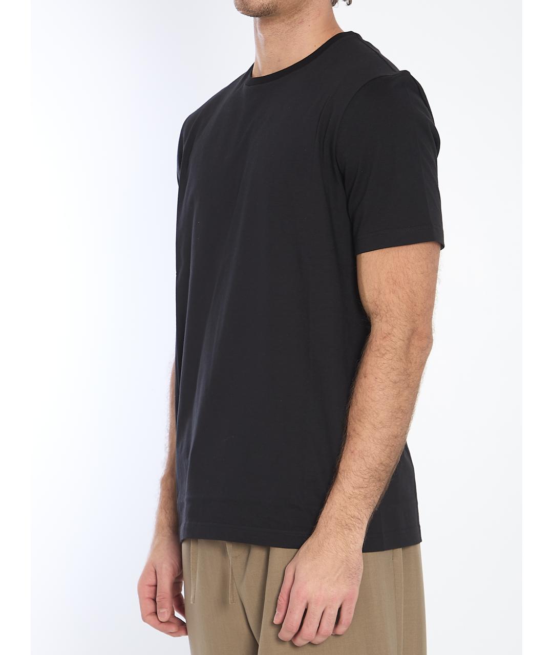 THE ROW Черная хлопковая футболка, фото 2