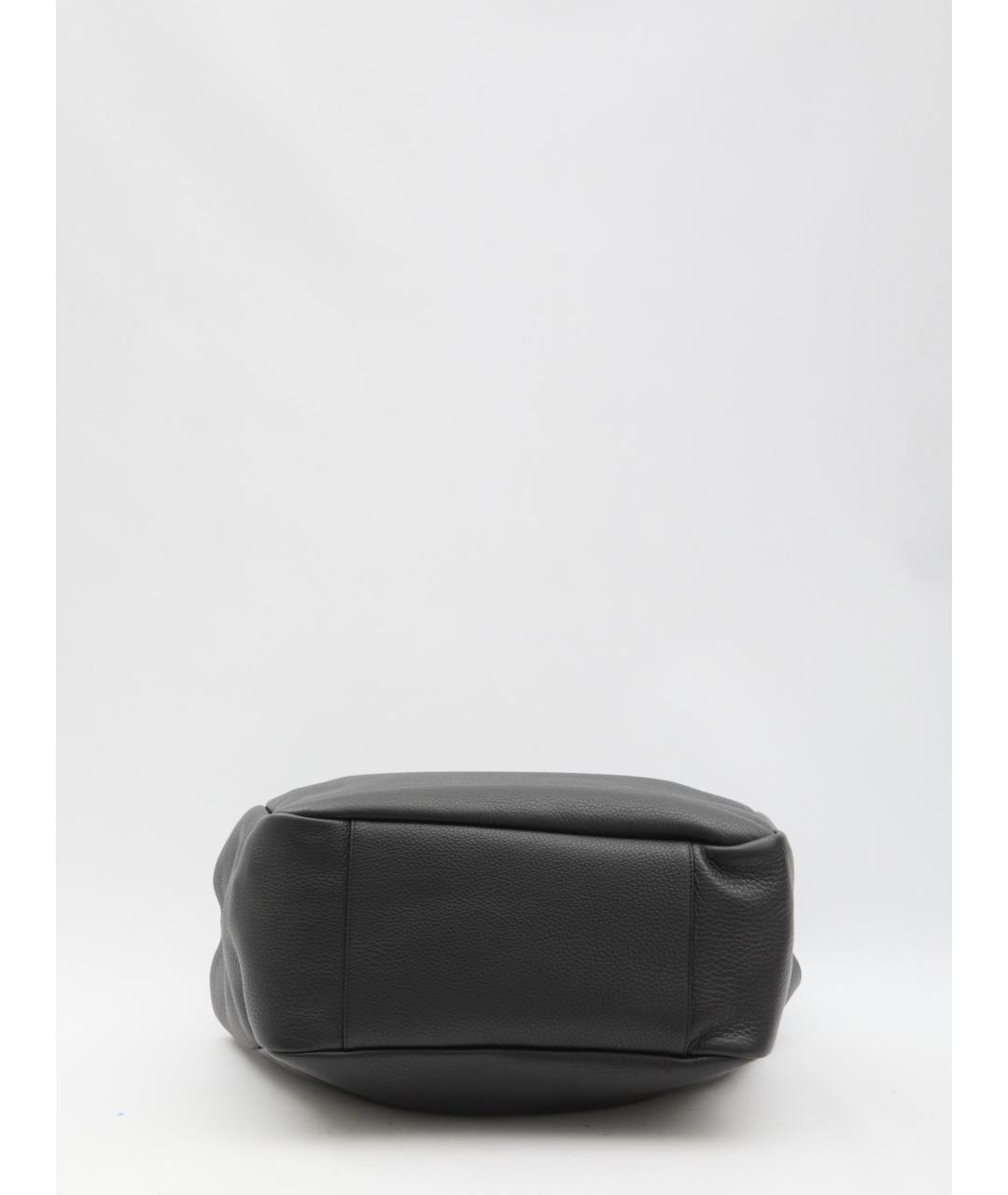 SAINT LAURENT Черная кожаная сумка тоут, фото 3