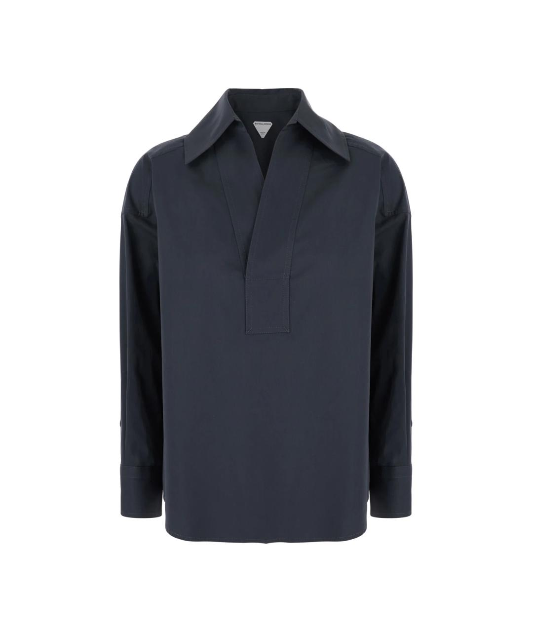 BOTTEGA VENETA Серая хлопковая рубашка, фото 1