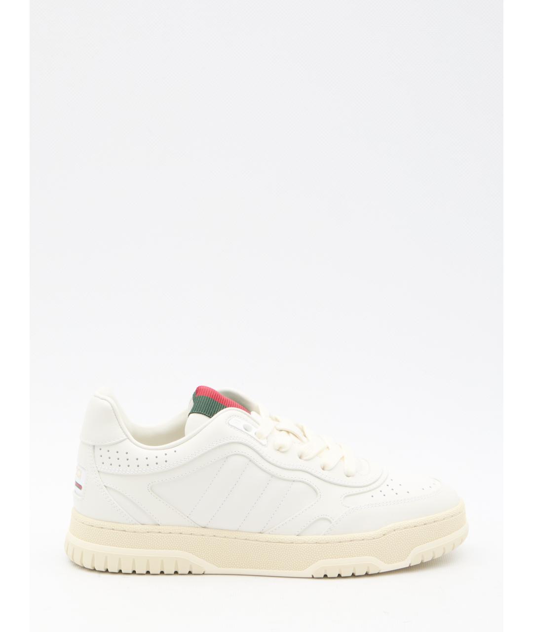 GUCCI Белые кожаные кеды, фото 6