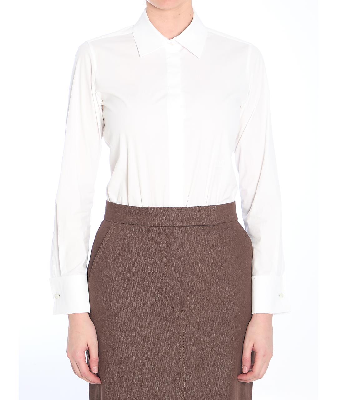 MAX MARA Белое хлопковое боди, фото 2