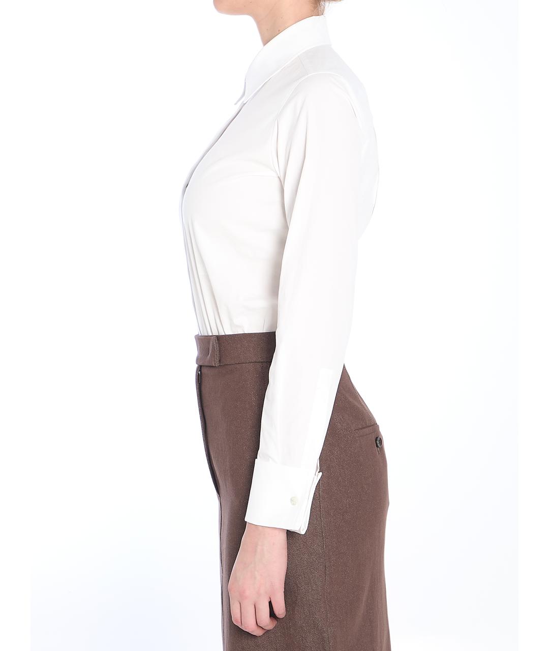 MAX MARA Белое хлопковое боди, фото 4
