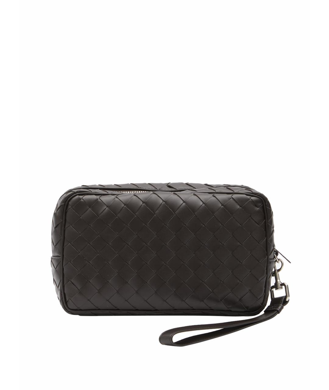 BOTTEGA VENETA Коричневая кожаная барсетка, фото 1