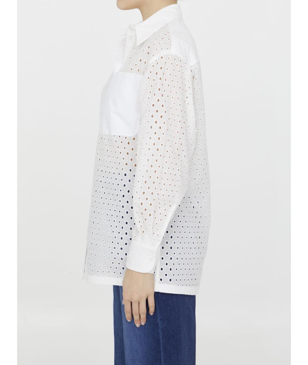 KENZO Белая хлопковая рубашка, фото 4