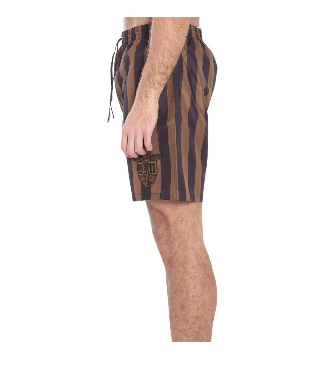 FENDI Коричневые шорты, фото 4