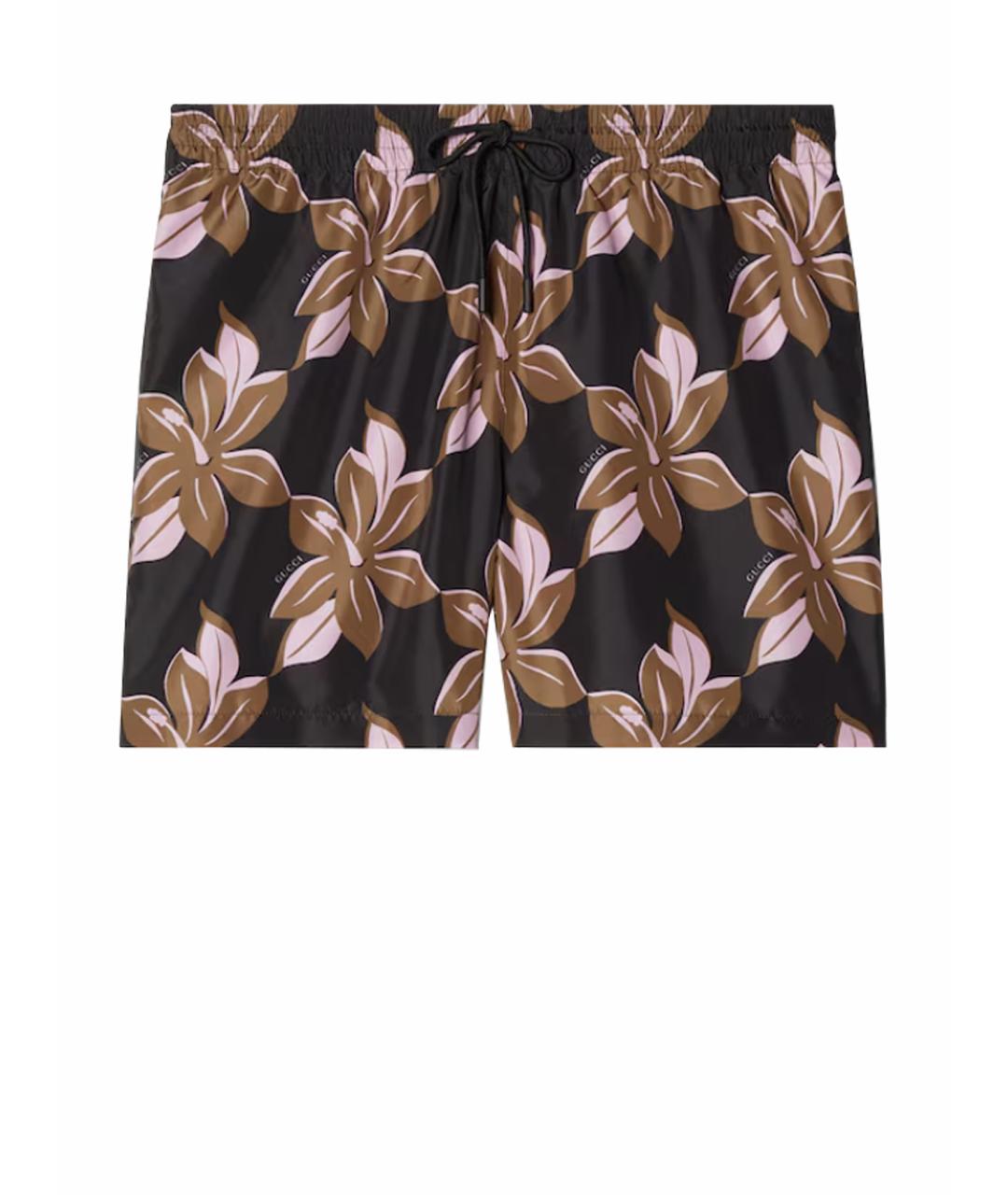 GUCCI Черные полиэстеровые плавки, фото 1