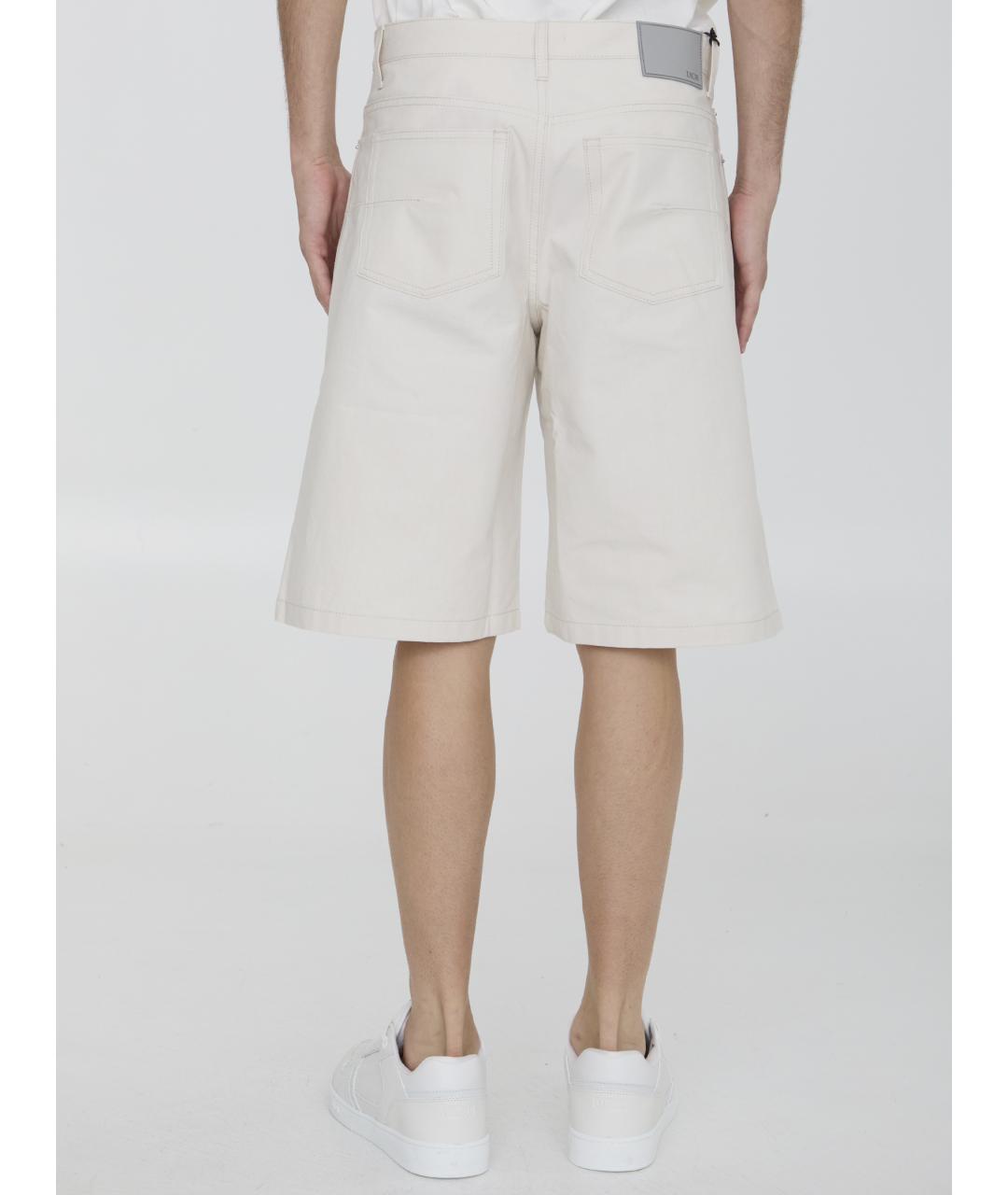 CHRISTIAN DIOR Белые хлопковые шорты, фото 4