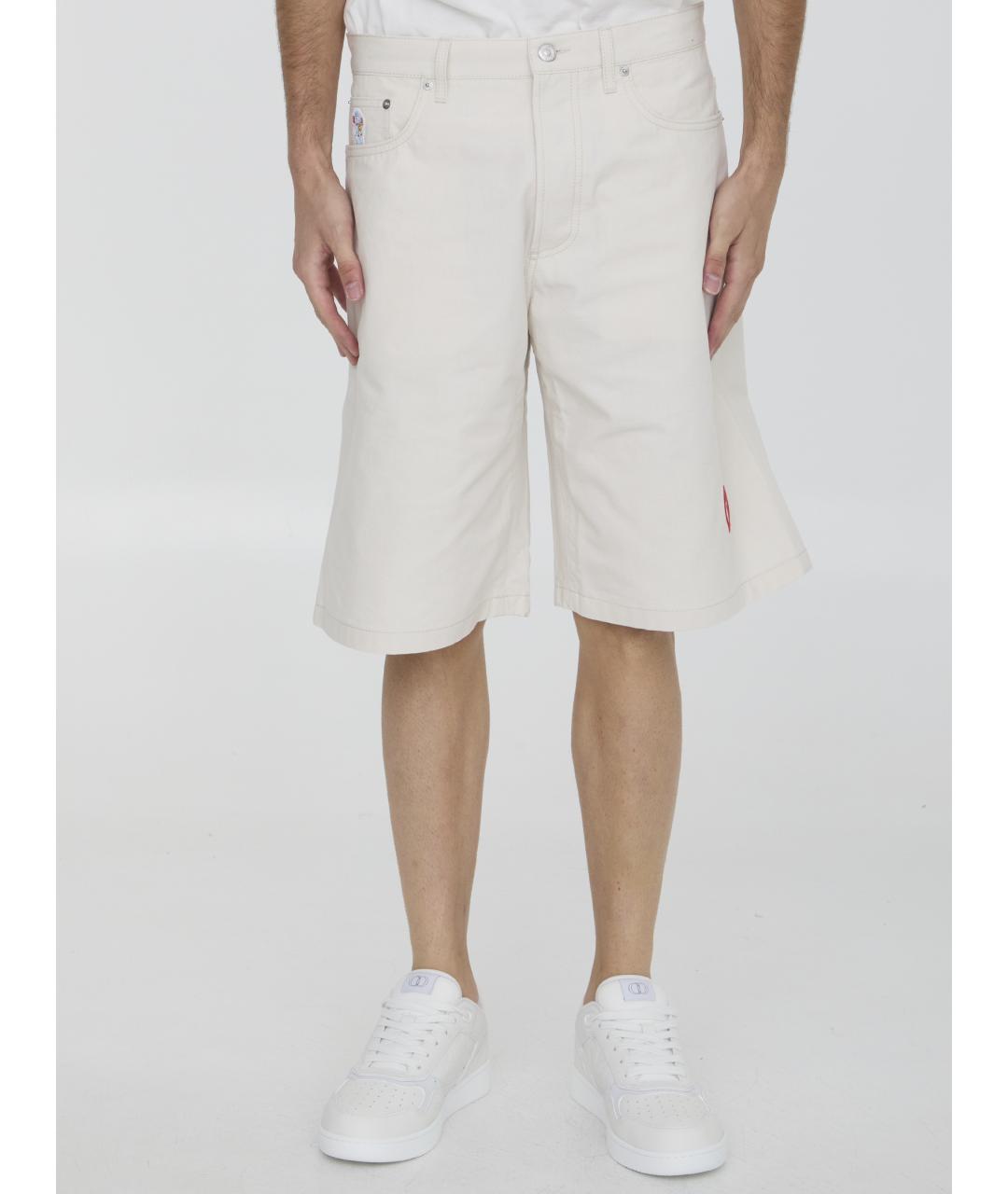 CHRISTIAN DIOR Белые хлопковые шорты, фото 5