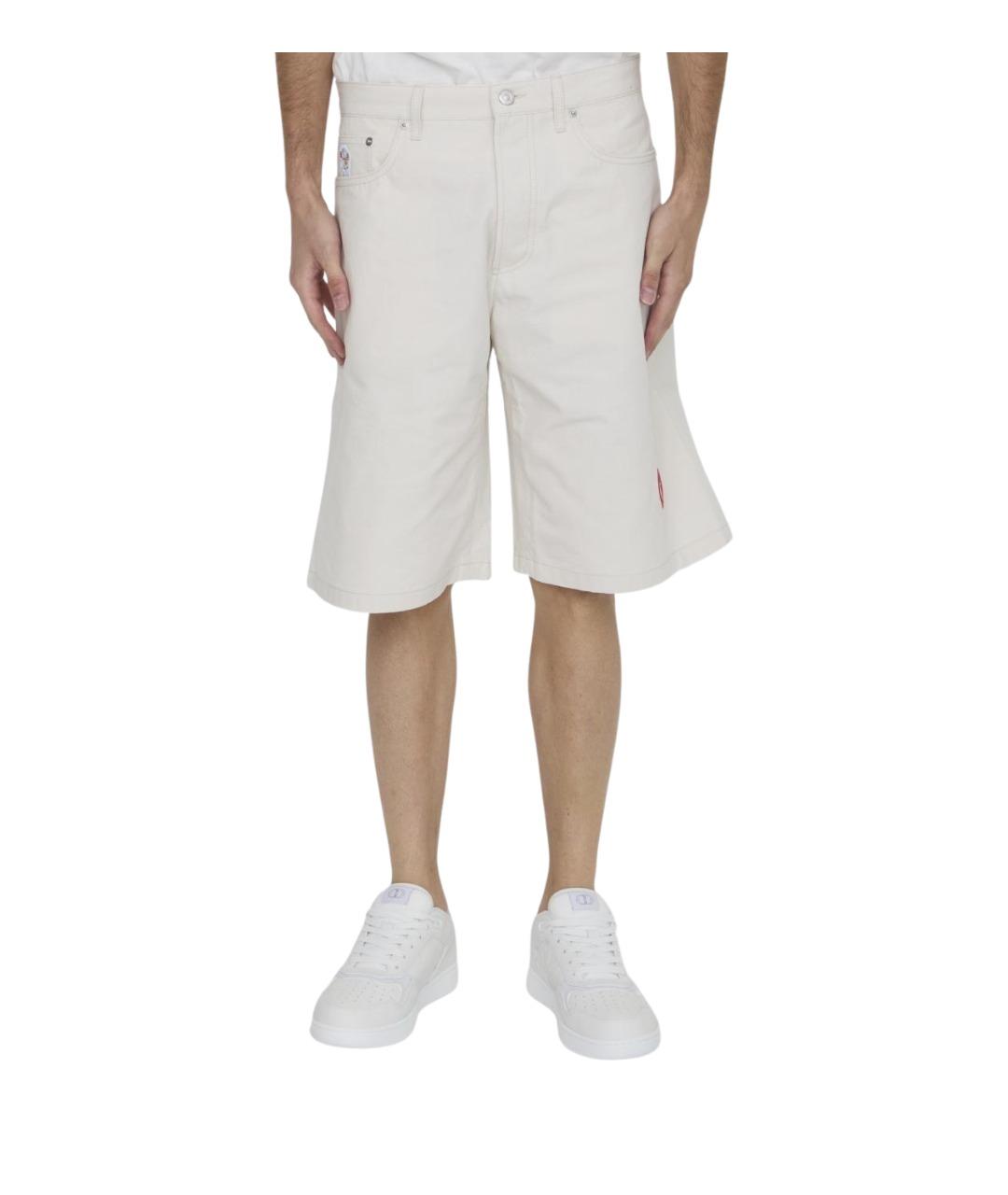 CHRISTIAN DIOR Белые хлопковые шорты, фото 1