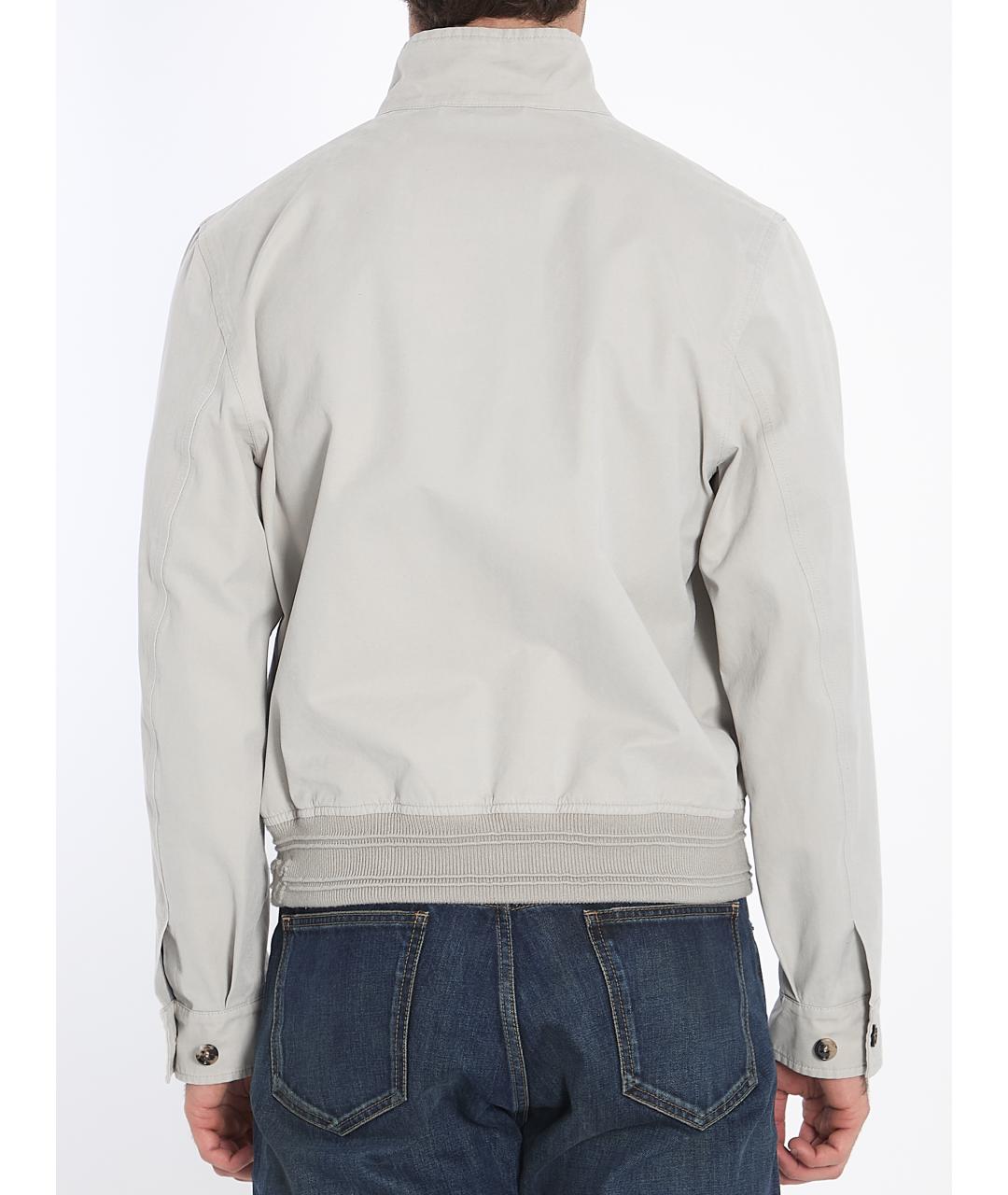 BURBERRY Серая хлопковая куртка, фото 4