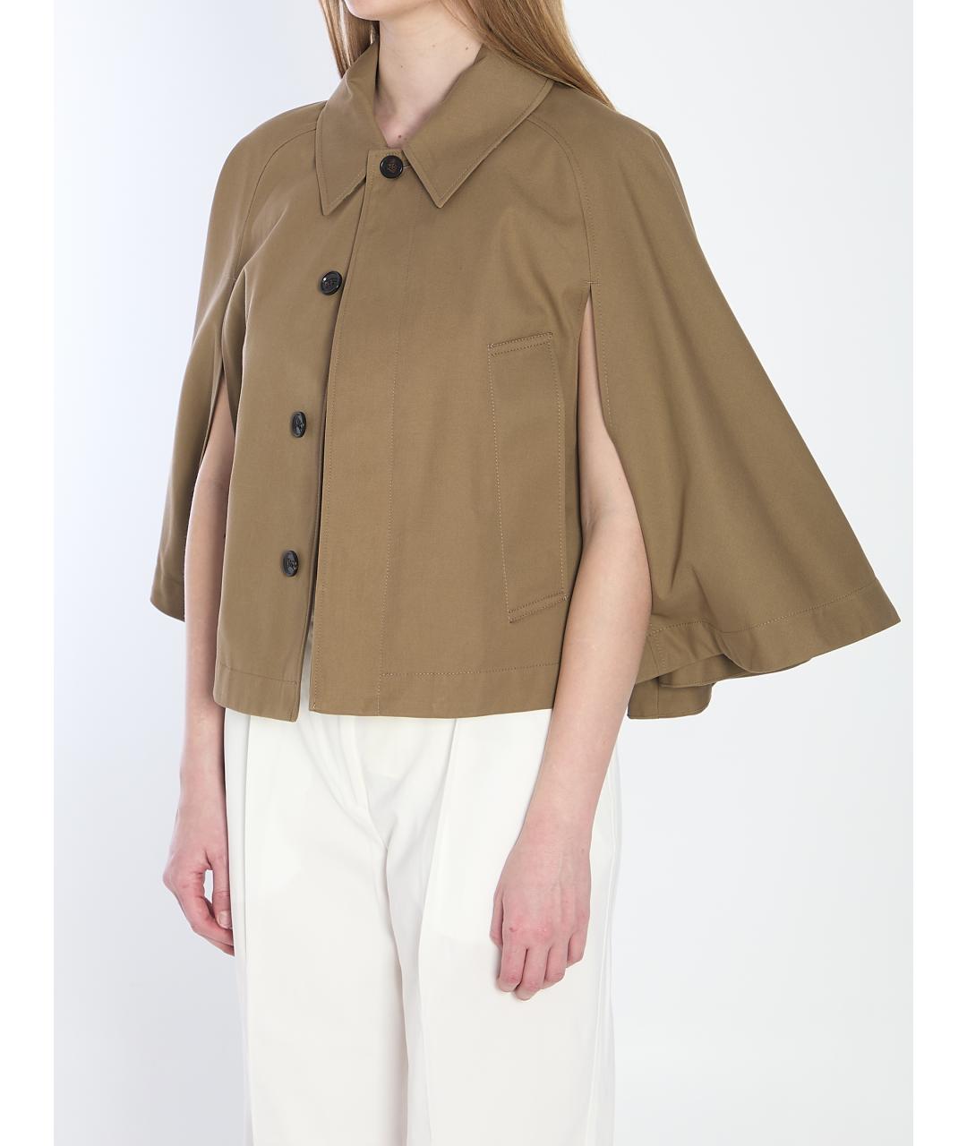BURBERRY Коричневый полиэстеровый тренч/плащ, фото 3