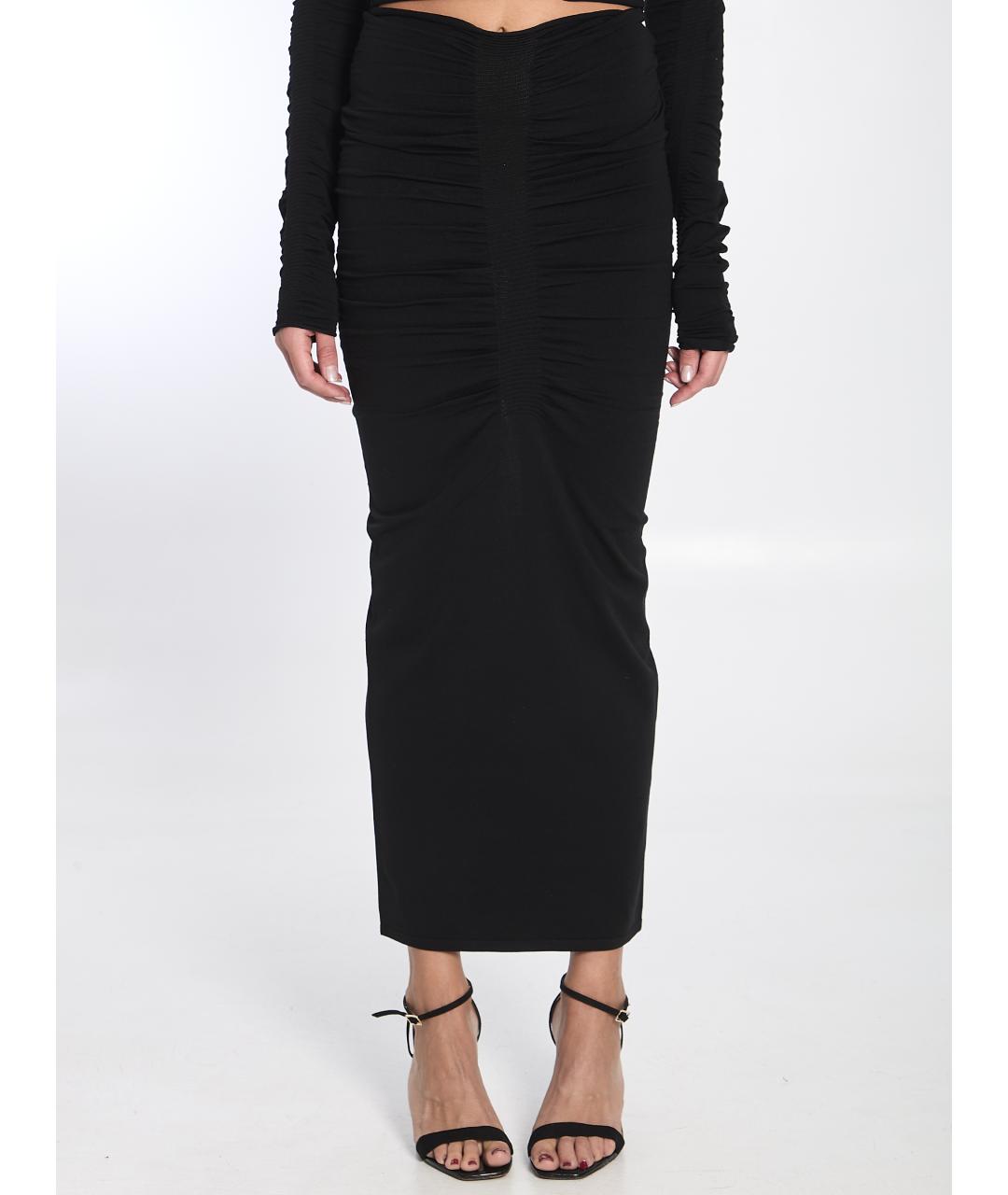 ALEXANDER WANG Черная юбка миди, фото 2