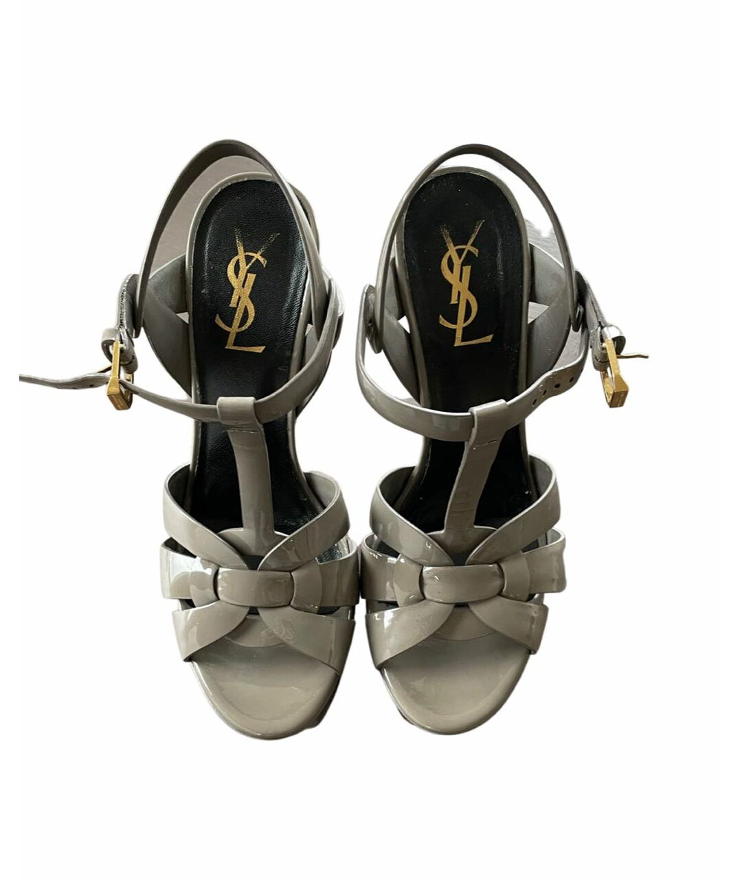 SAINT LAURENT Босоножки из лакированной кожи, фото 3