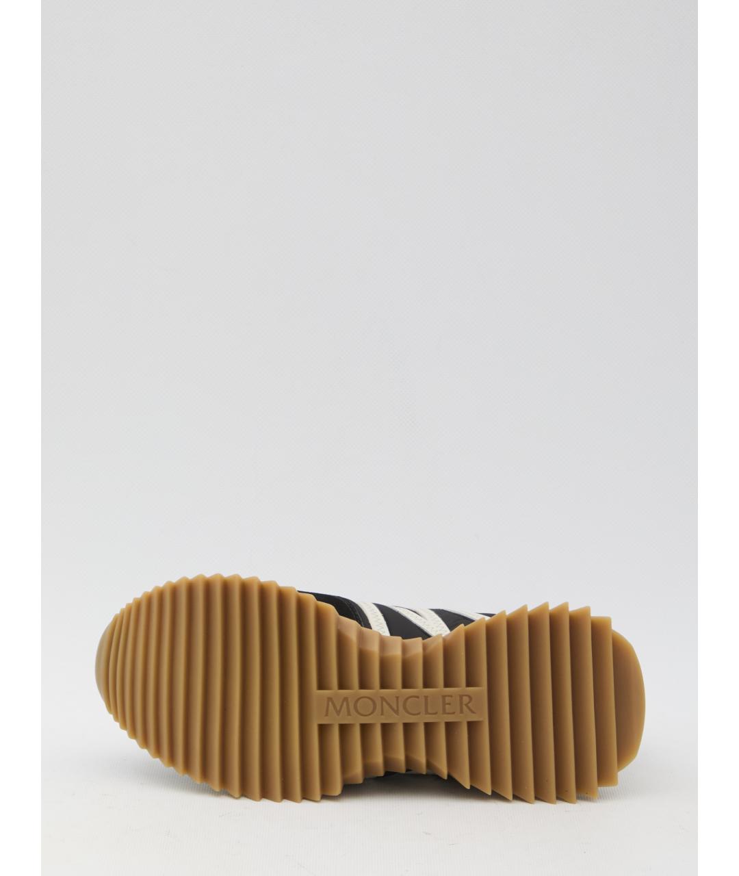 MONCLER Черные текстильные кроссовки, фото 4