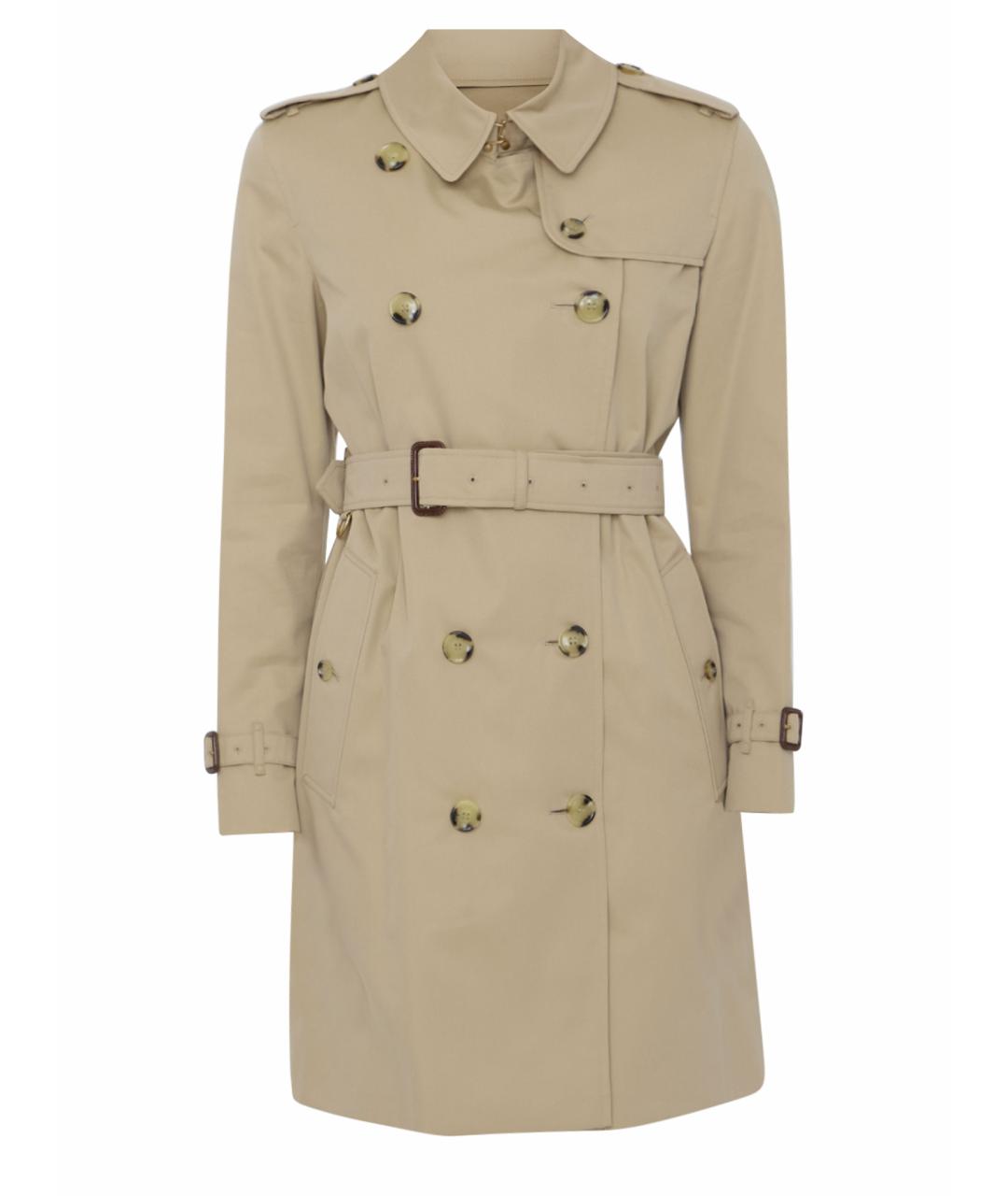 BURBERRY Бежевый хлопковый тренч/плащ, фото 1