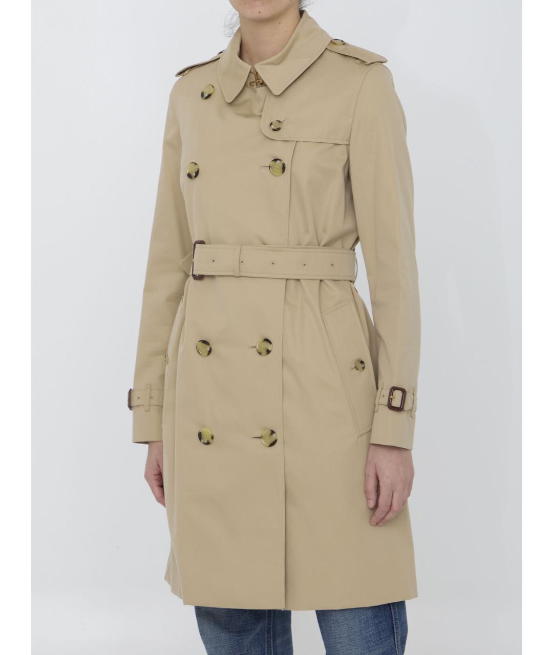 BURBERRY Бежевый хлопковый тренч/плащ, фото 2