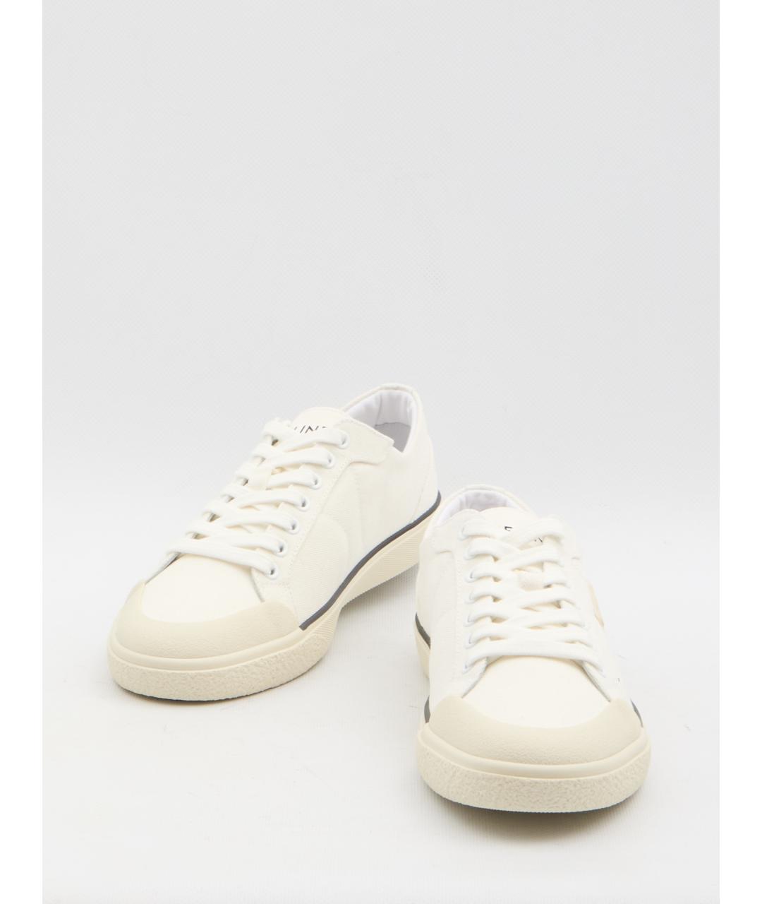 CELINE Белые текстильные кроссовки, фото 5