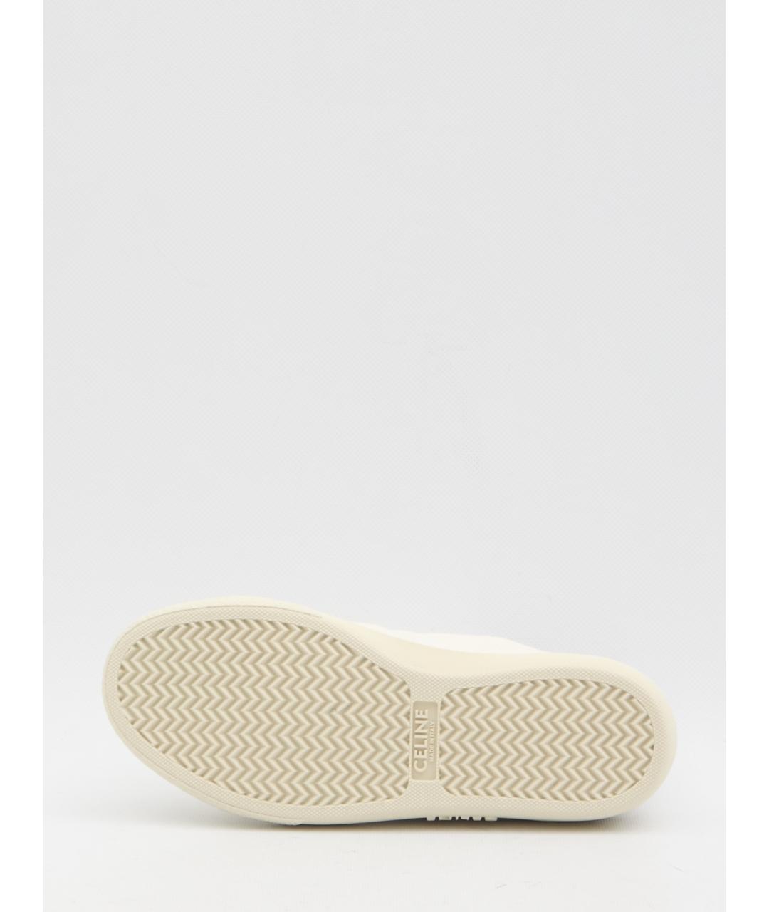 CELINE Белые текстильные кроссовки, фото 4