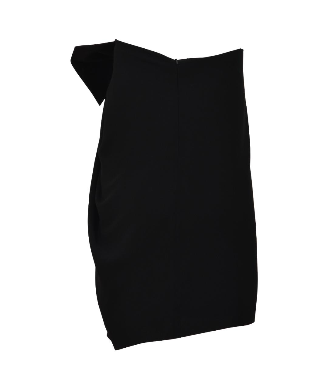 SAINT LAURENT Черное ацетатное вечернее платье, фото 3