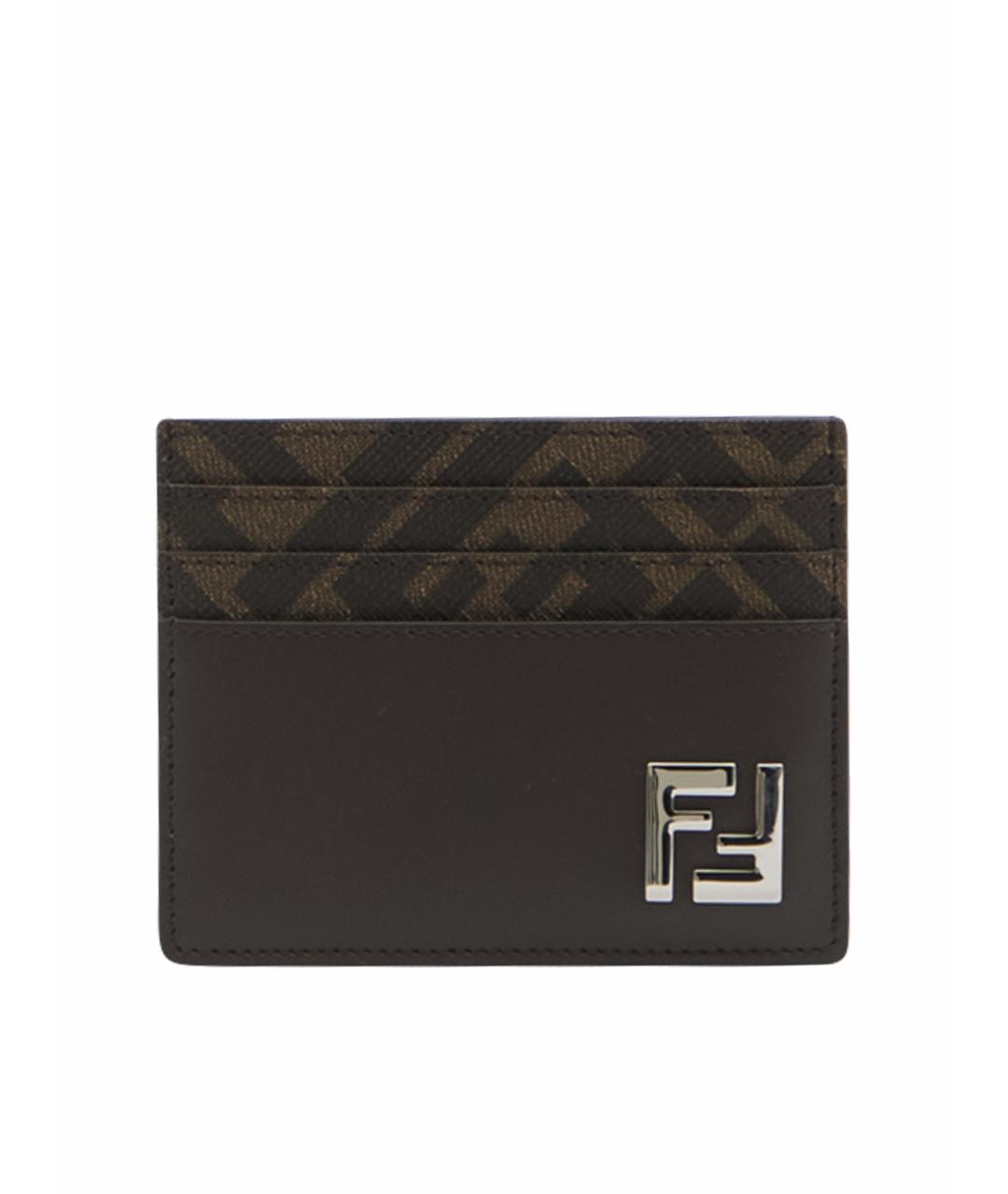 FENDI Коричневый кардхолдер, фото 1