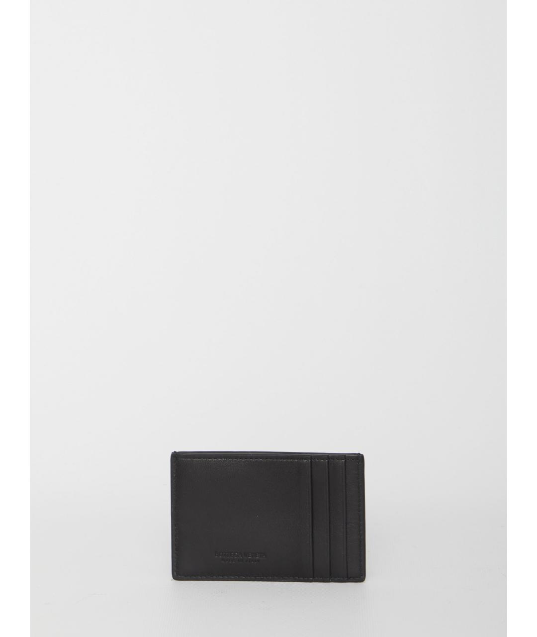 BOTTEGA VENETA Черный кожаный кардхолдер, фото 2