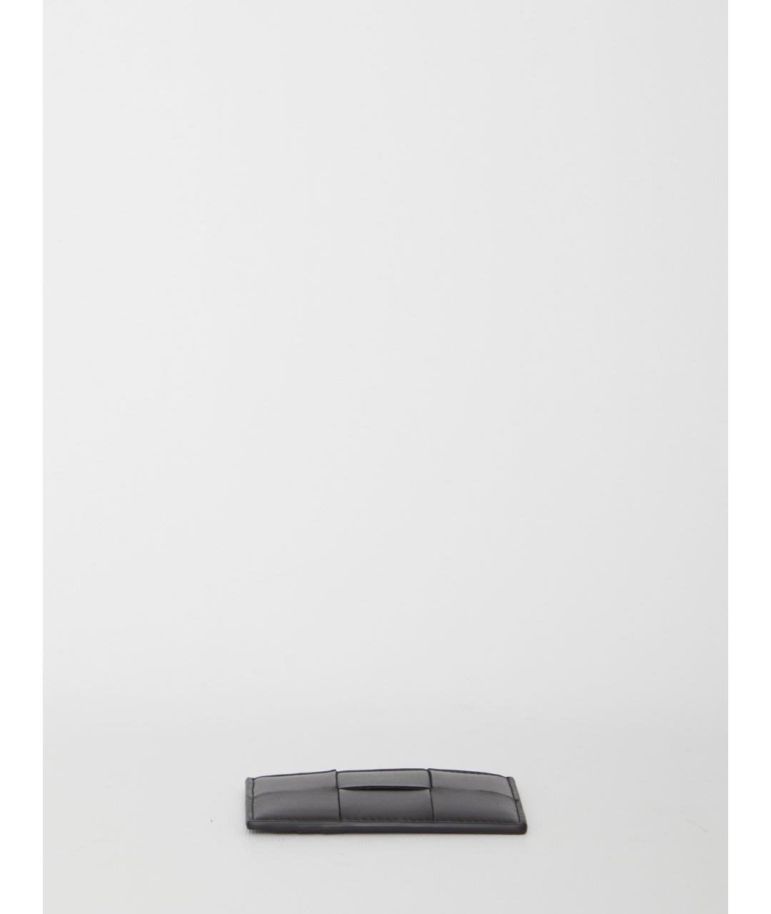 BOTTEGA VENETA Черный кожаный кардхолдер, фото 3