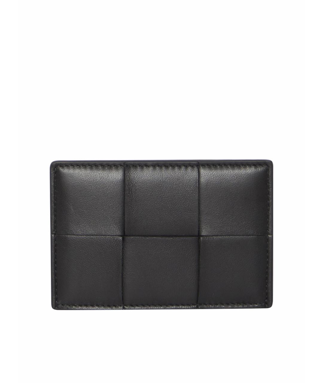 BOTTEGA VENETA Черный кожаный кардхолдер, фото 1