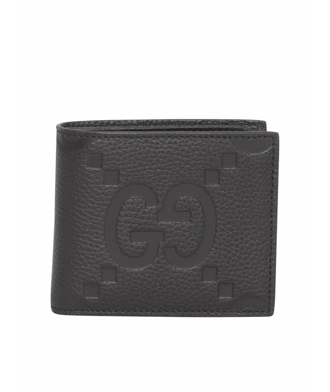 GUCCI Черный кожаный кошелек, фото 1