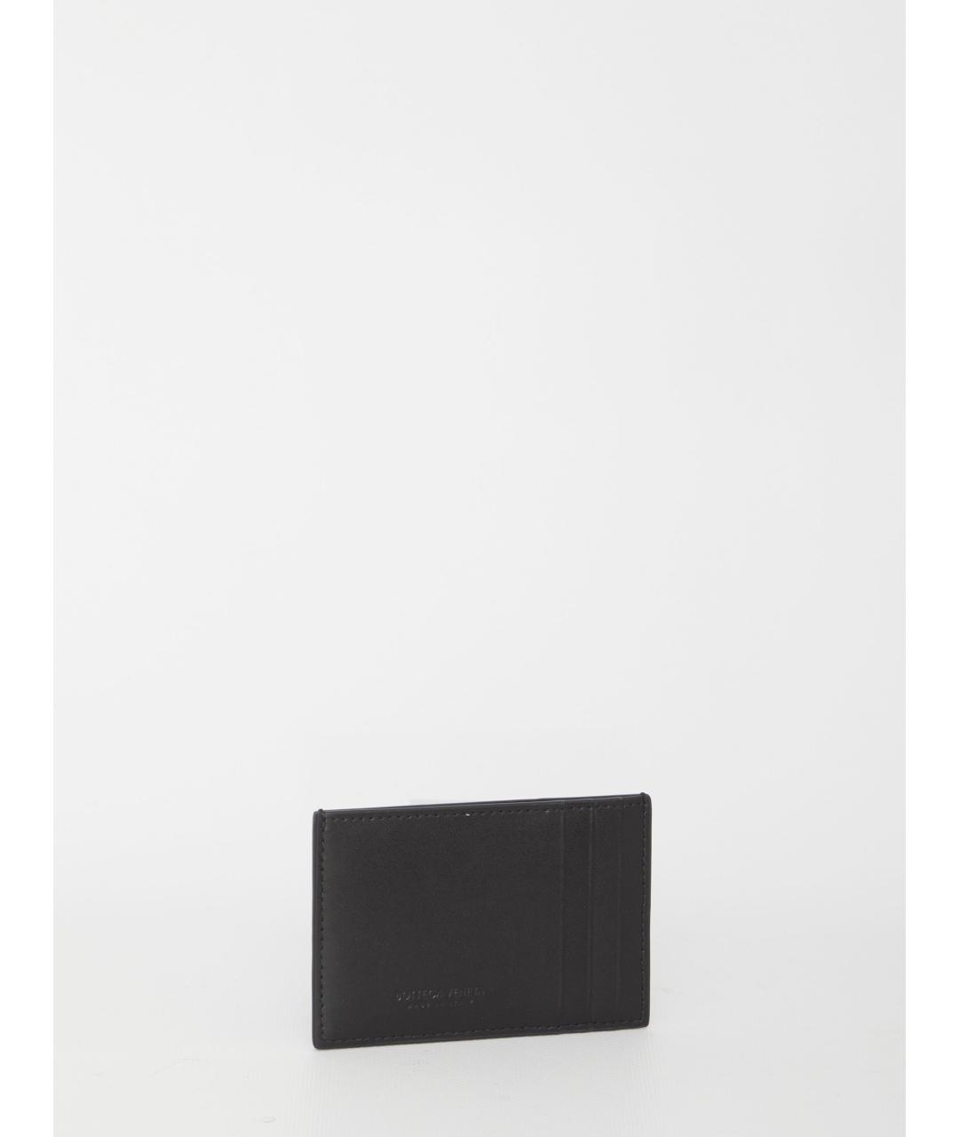 BOTTEGA VENETA Черный кожаный кардхолдер, фото 2