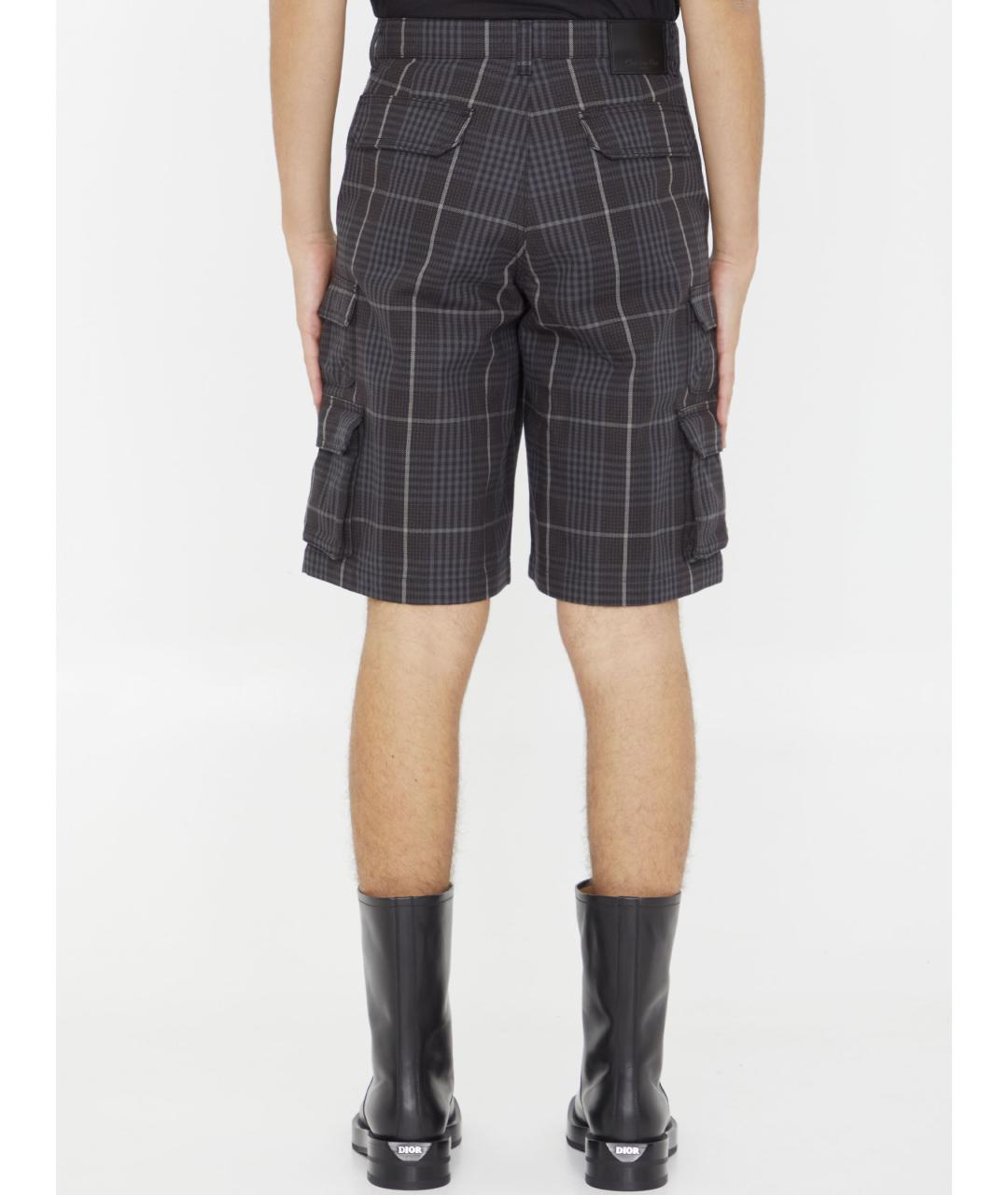 CHRISTIAN DIOR Коричневые хлопковые шорты, фото 4