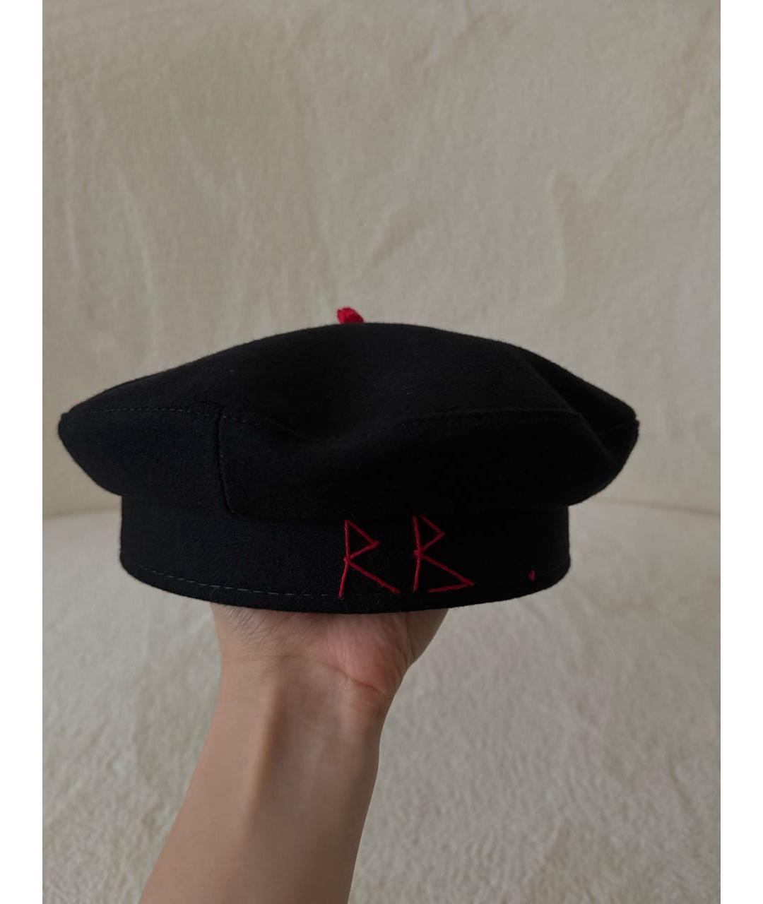 RUSLAN BAGINSKIY Черная шерстяная шляпа, фото 7