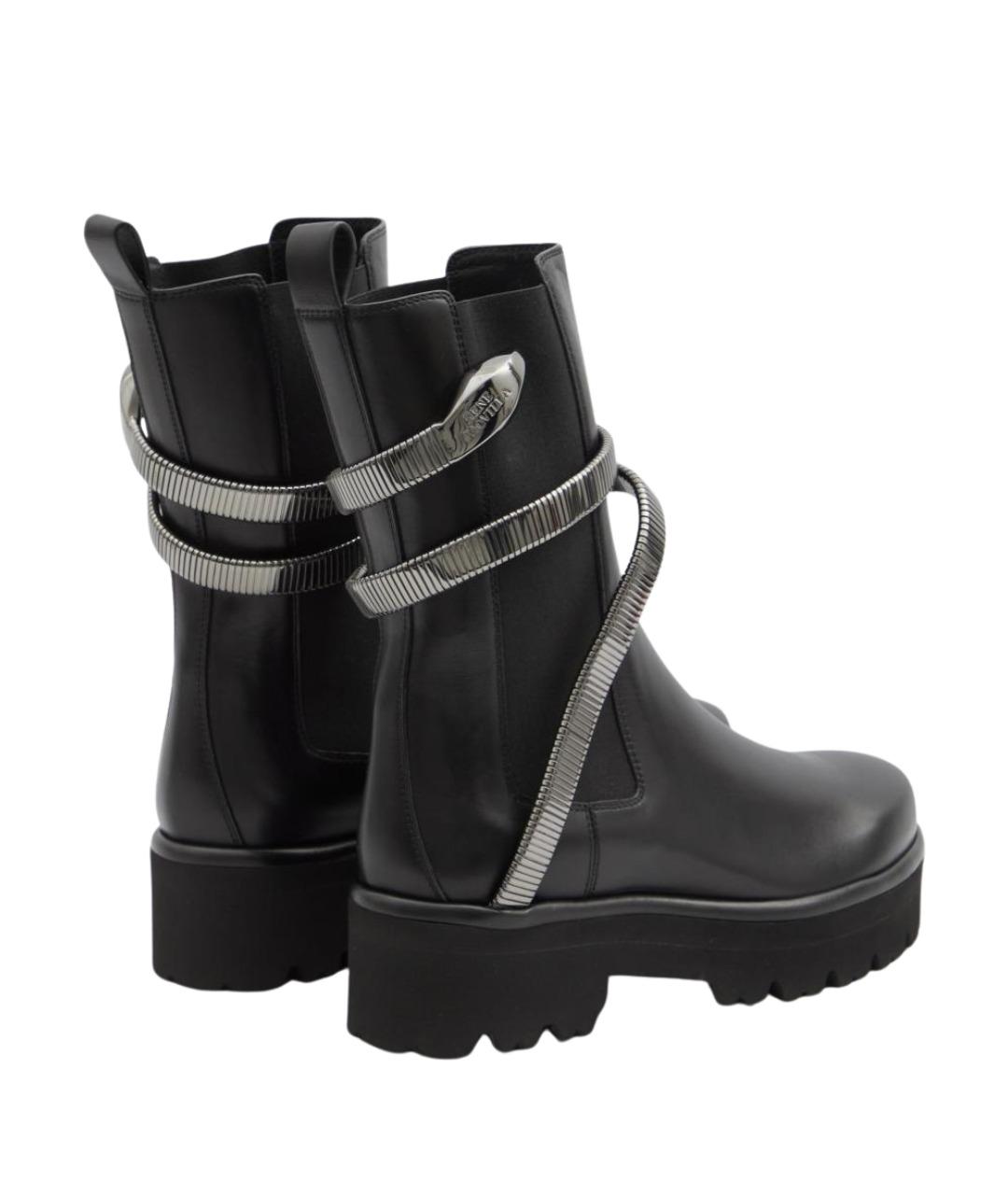 RENE CAOVILLA Черные кожаные ботинки, фото 3