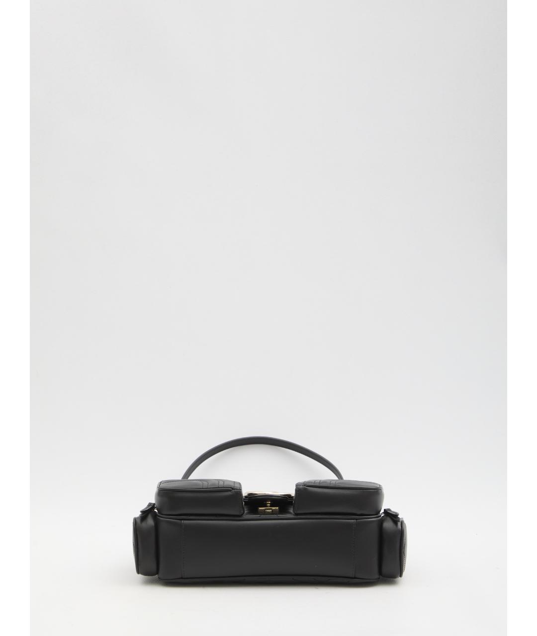 GUCCI Черная кожаная сумка через плечо, фото 3