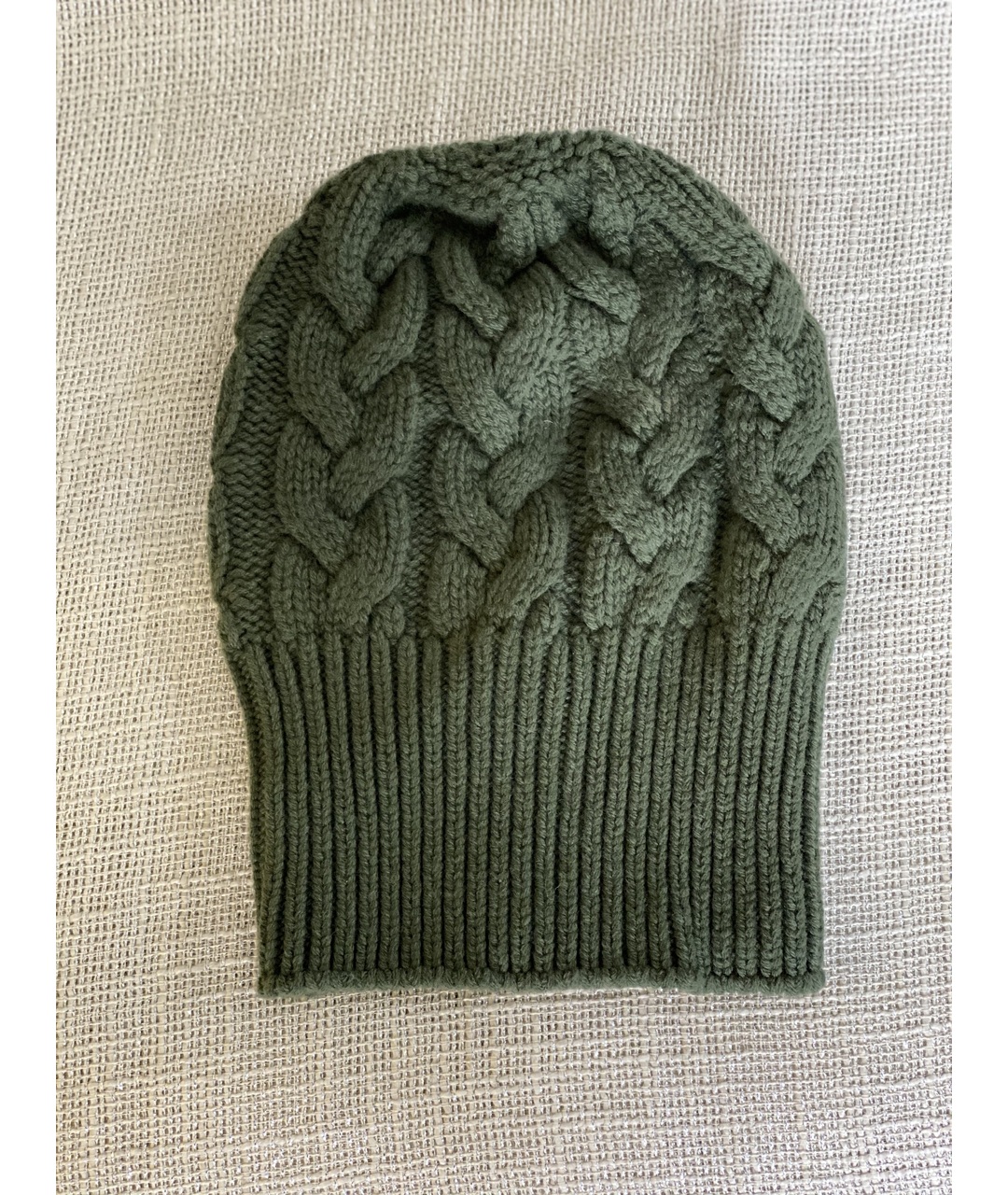 BOTTEGA VENETA Зеленая шерстяная шапка, фото 2