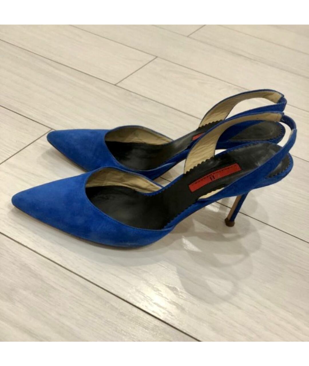 CAROLINA HERRERA Синие замшевые туфли, фото 5