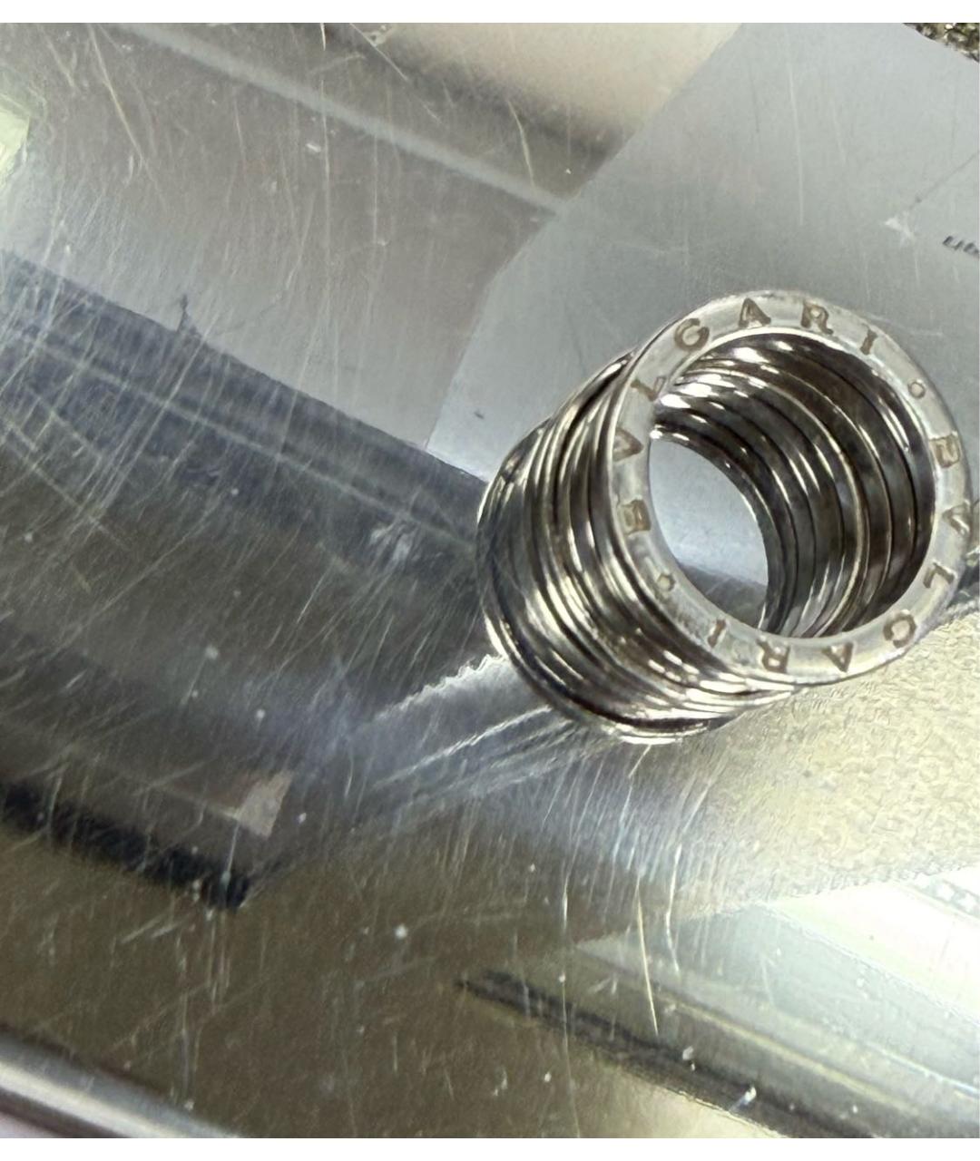 BVLGARI Серебряное кольцо из белого золота, фото 2