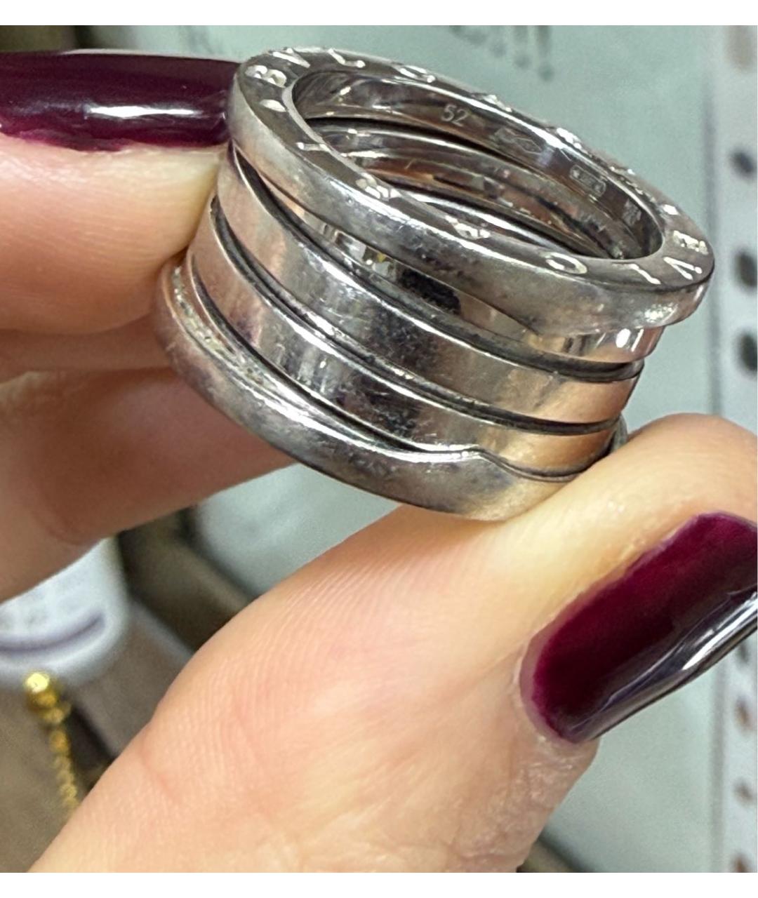 BVLGARI Серебряное кольцо из белого золота, фото 3