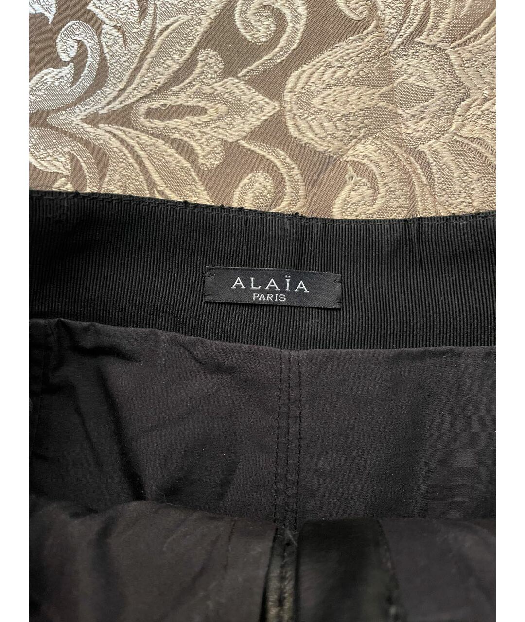 ALAIA Черная кожаная юбка-шорты, фото 4