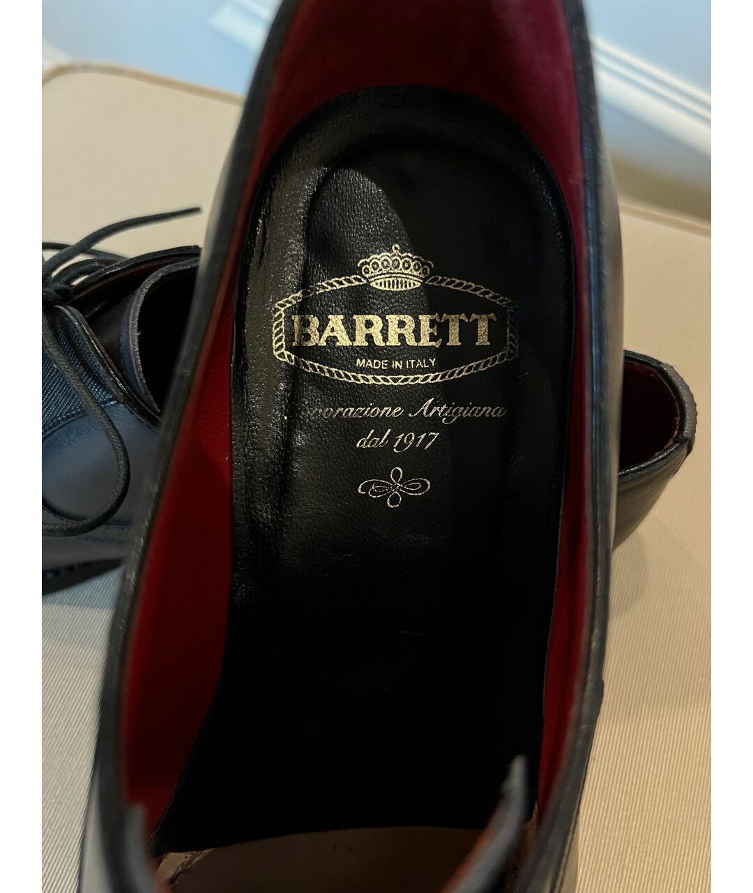 BARRETT Черные кожаные туфли, фото 7