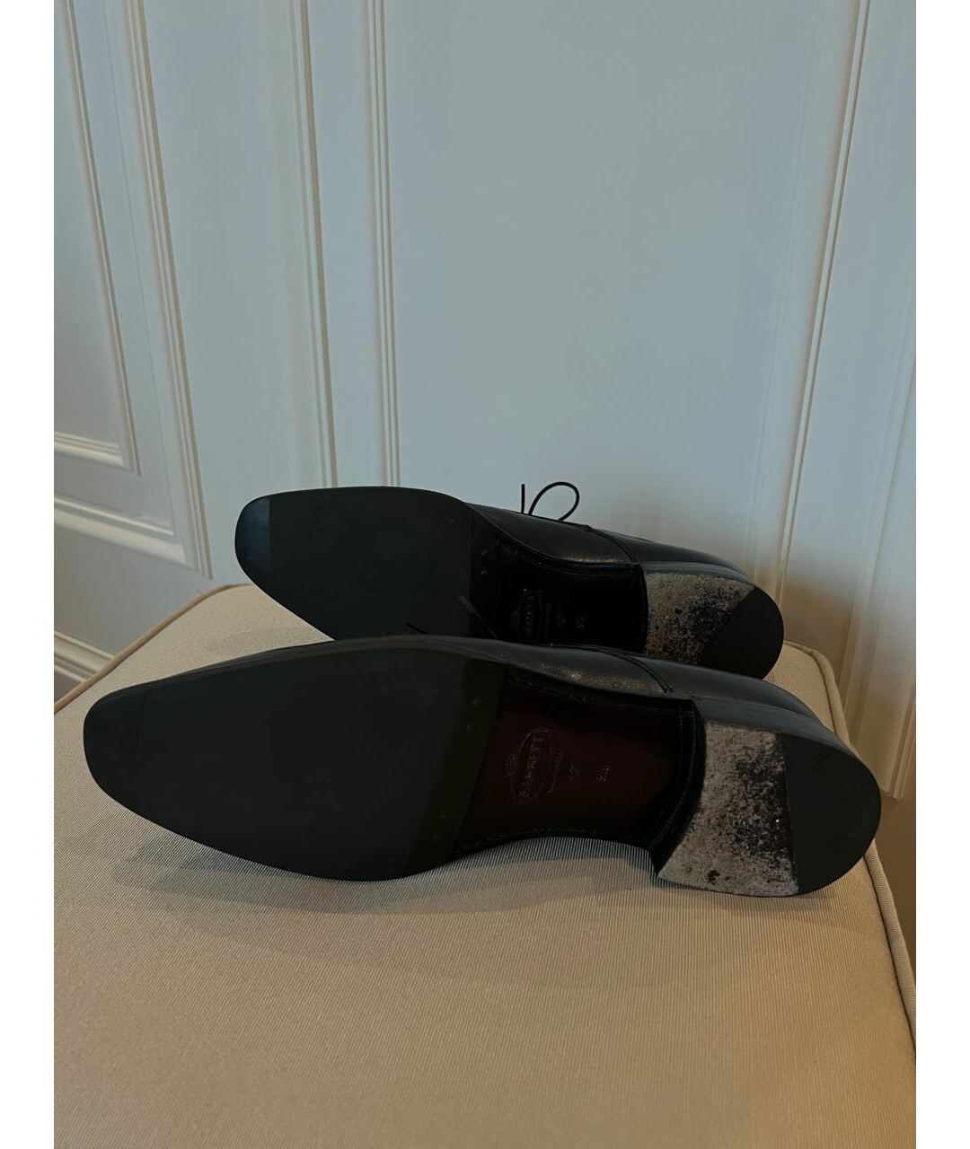 BARRETT Черные кожаные туфли, фото 4