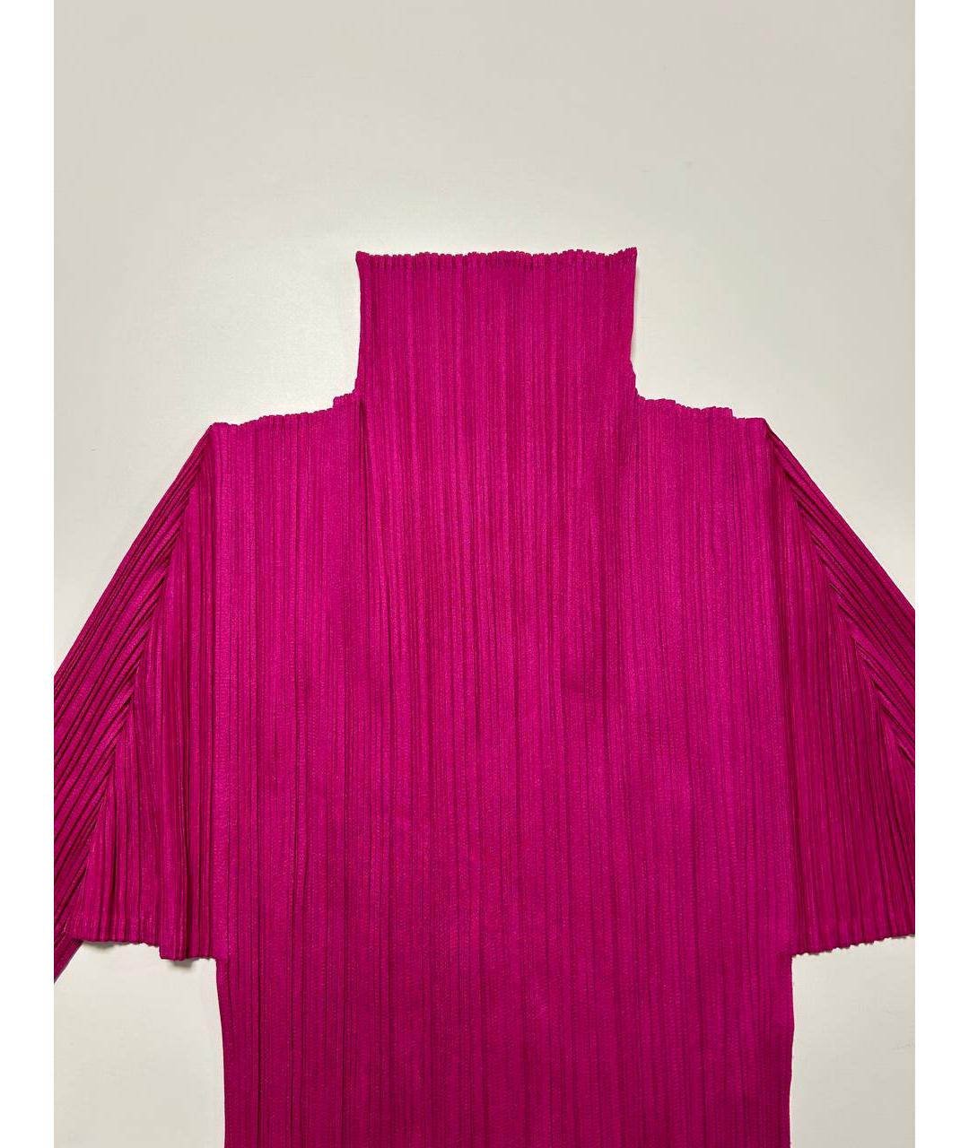 ISSEY MIYAKE Фуксия полиэстеровая блузы, фото 5
