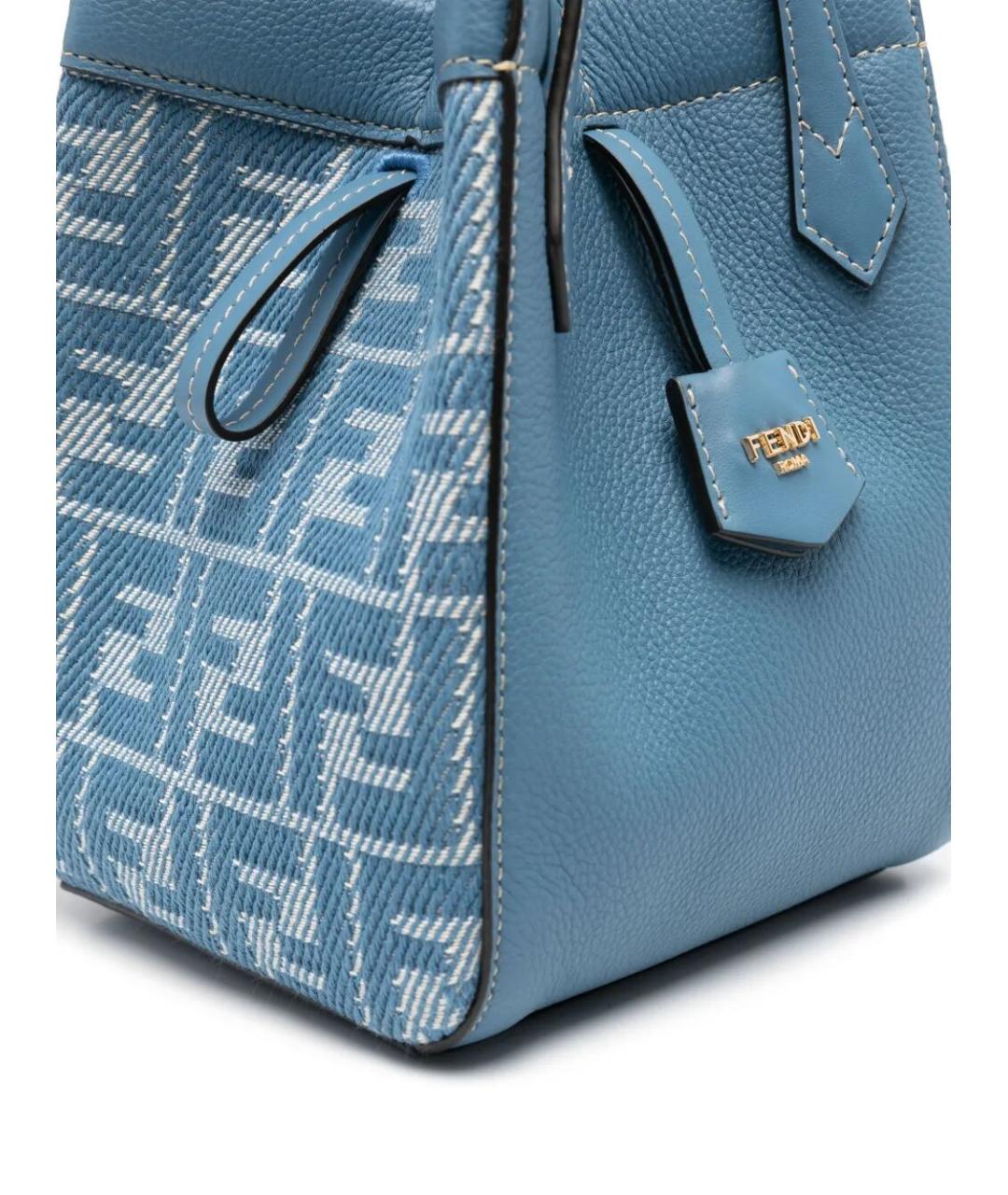 FENDI Голубая сумка через плечо, фото 4
