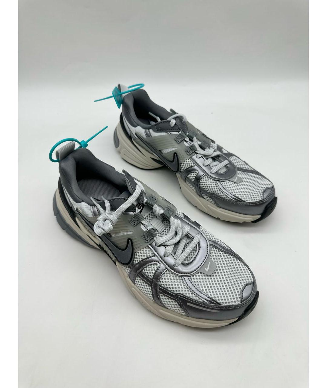 NIKE Серые текстильные низкие кроссовки / кеды, фото 6