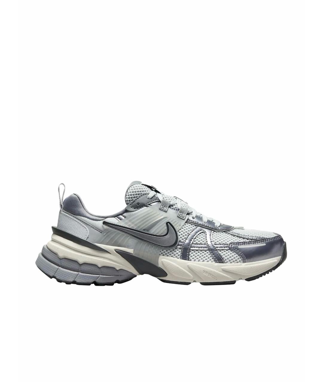 NIKE Серые текстильные низкие кроссовки / кеды, фото 1