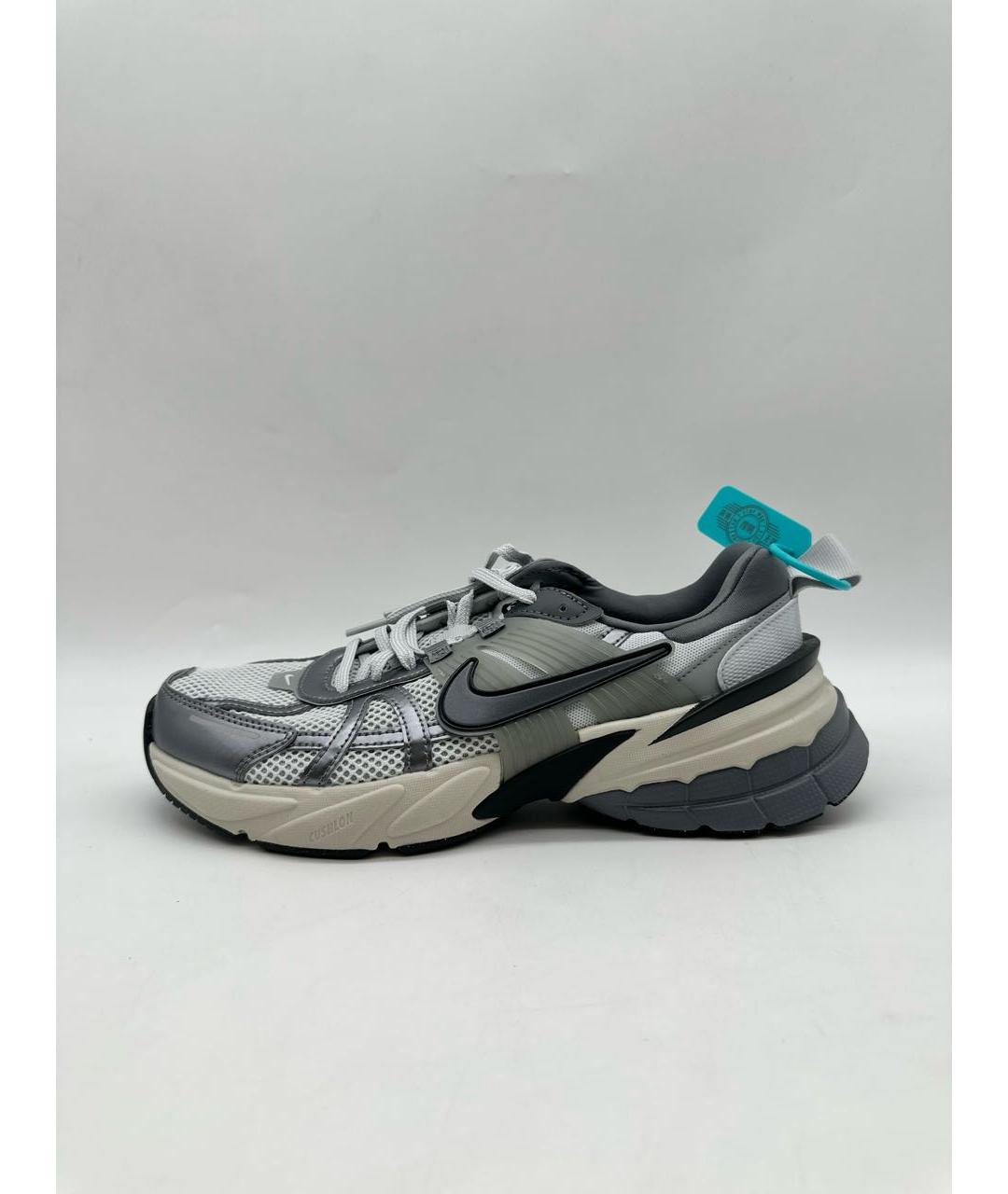 NIKE Серые текстильные низкие кроссовки / кеды, фото 5