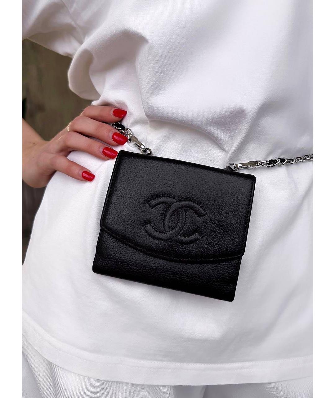CHANEL Коричневая кожаная поясная сумка, фото 6