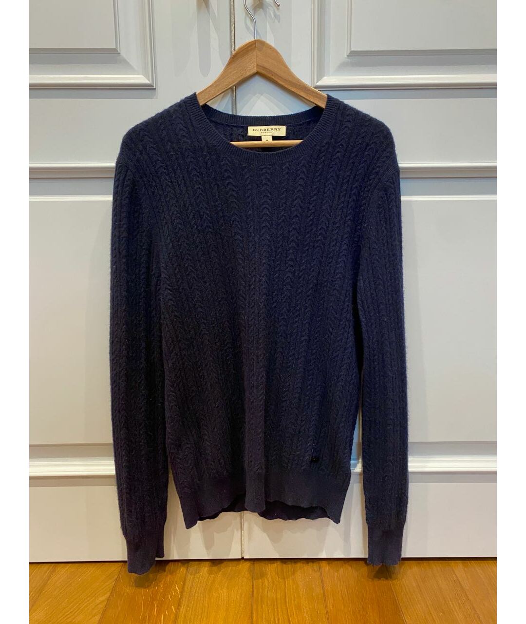 BURBERRY Темно-синий кашемировый джемпер / свитер, фото 2