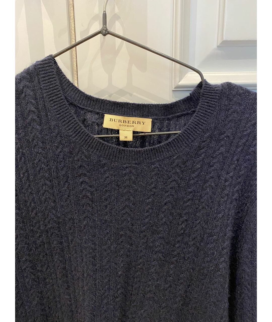 BURBERRY Темно-синий кашемировый джемпер / свитер, фото 4