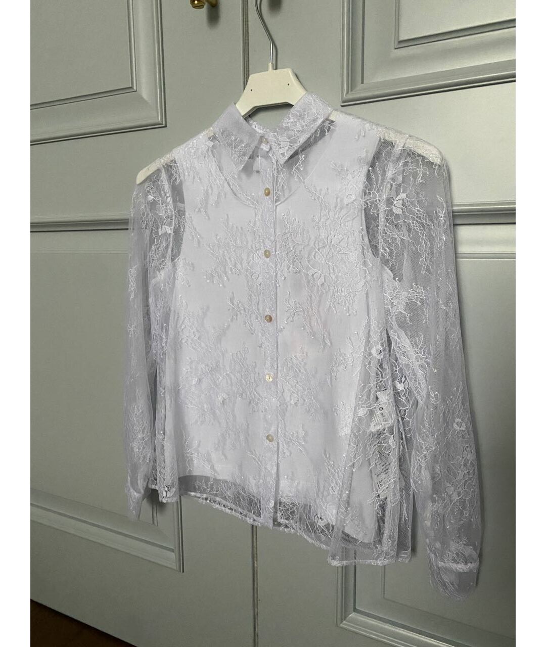 ERMANNO SCERVINO Белая хлопковая рубашка/блузка, фото 3
