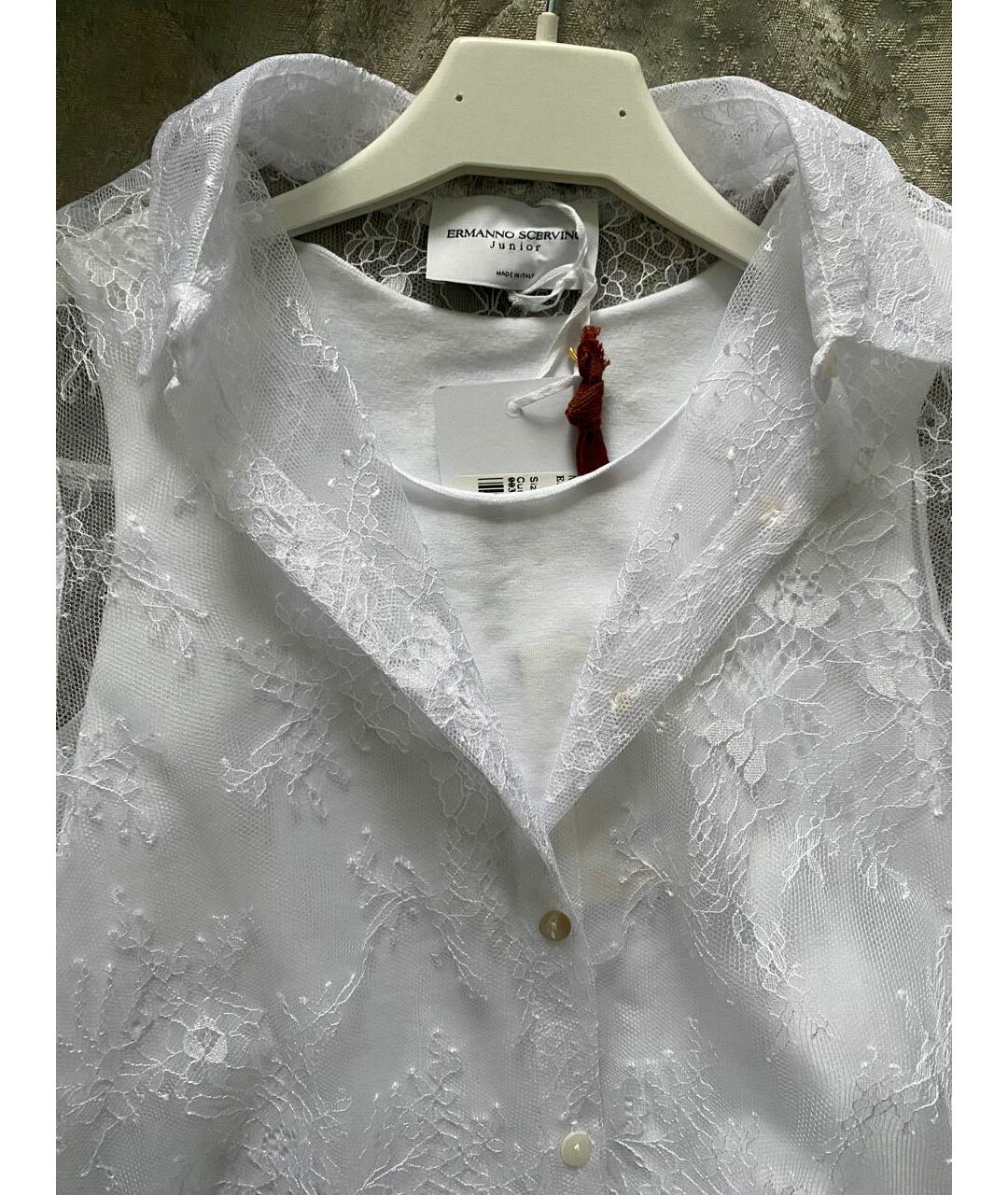 ERMANNO SCERVINO Белая хлопковая рубашка/блузка, фото 5